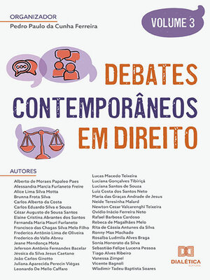 cover image of Debates contemporâneos em Direito, Volume 3